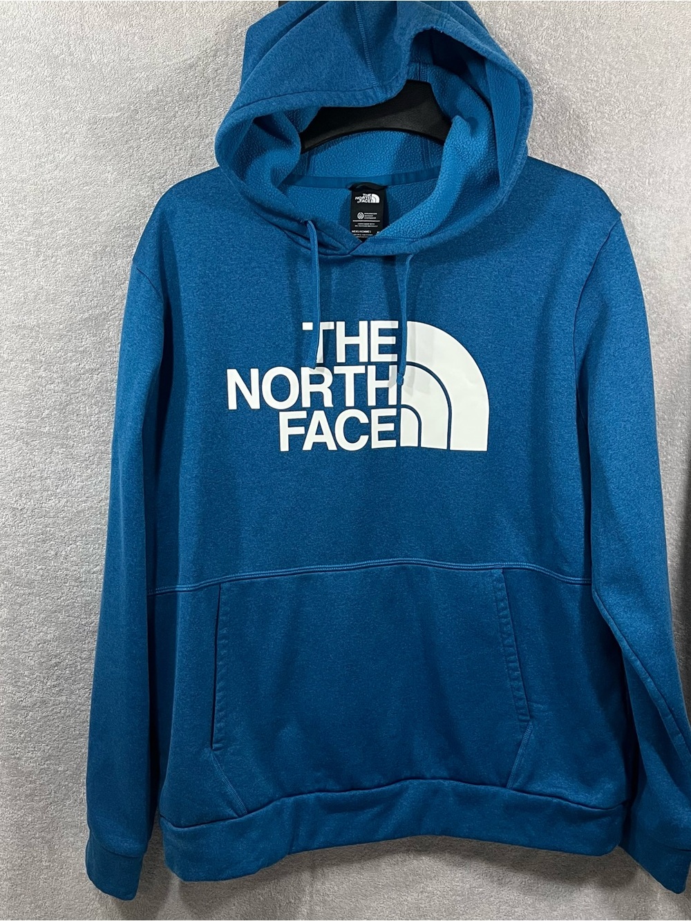 The North Face Hoodie Pullover Blue Men’s Size XL Logo EUC
